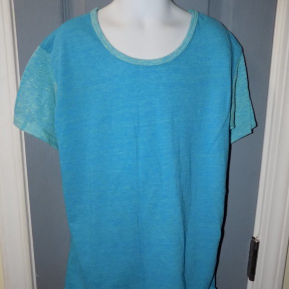 LuLaRoe Other - Lularoe Gracie Two Tone Blue Shirt Size 8 Girl's
